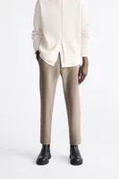 TEXTURED STRETCH PANTS