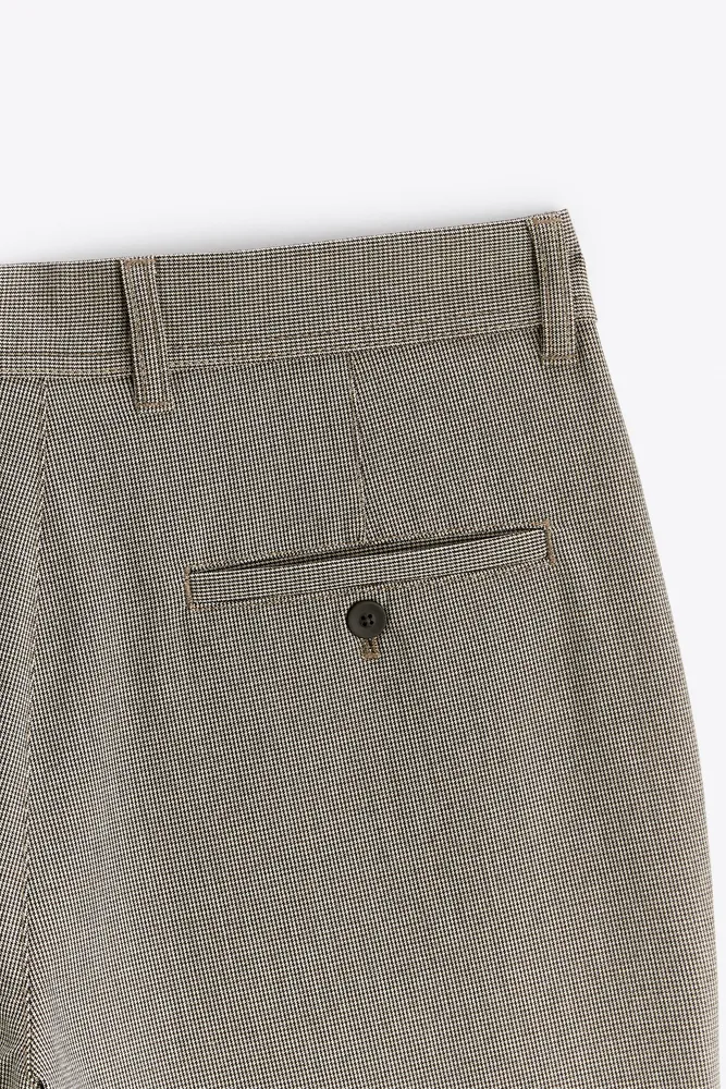 TEXTURED STRETCH PANTS