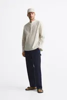 BAND COLLAR SHIRT