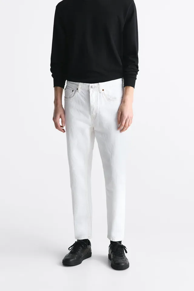 High-Waisted OG Loose Ripped White Jeans