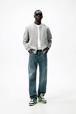 TEXTURED BOMBER JACKET