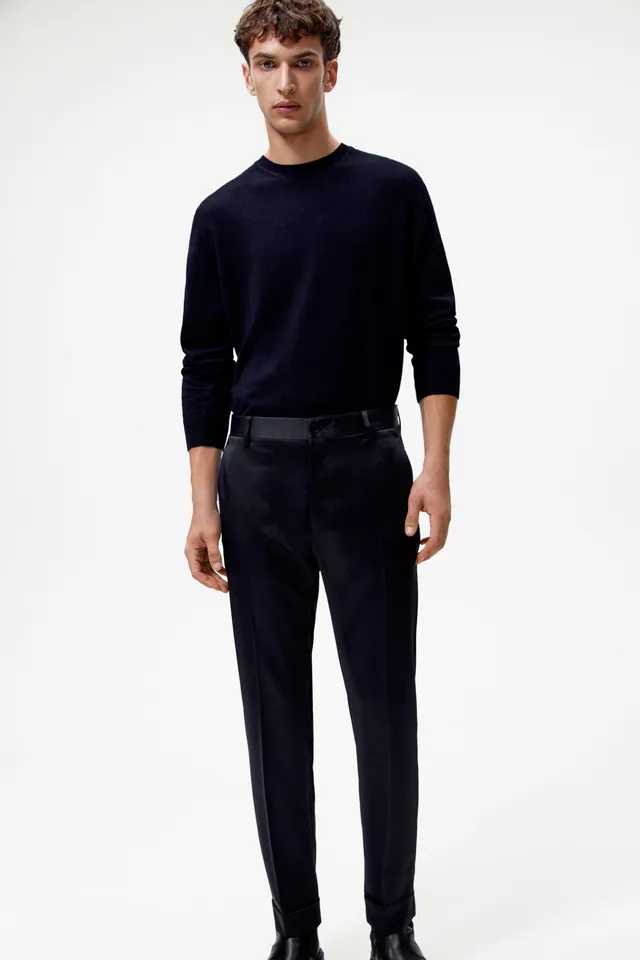 ZARA Men Formal Business Meeting Pants Slim Fit Straight , Men's Fashion,  Bottoms, Trousers on Carousell