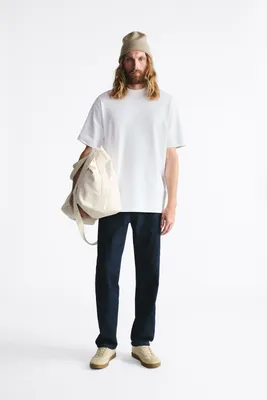 RIB COLLAR T-SHIRT