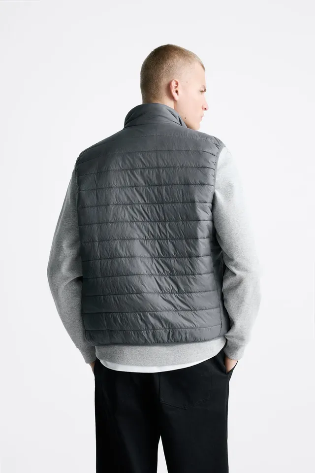 Zara - Puffer Vest - Light Gray - Men