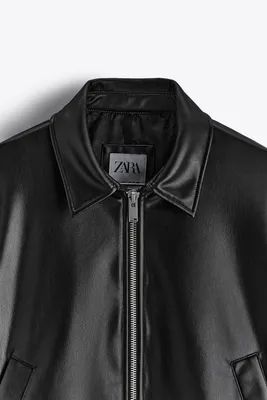 FAUX LEATHER JACKET