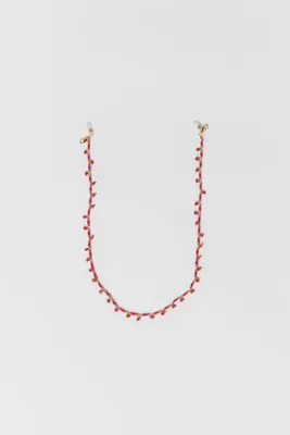 FLORAL BEADED GLASSES CHAIN