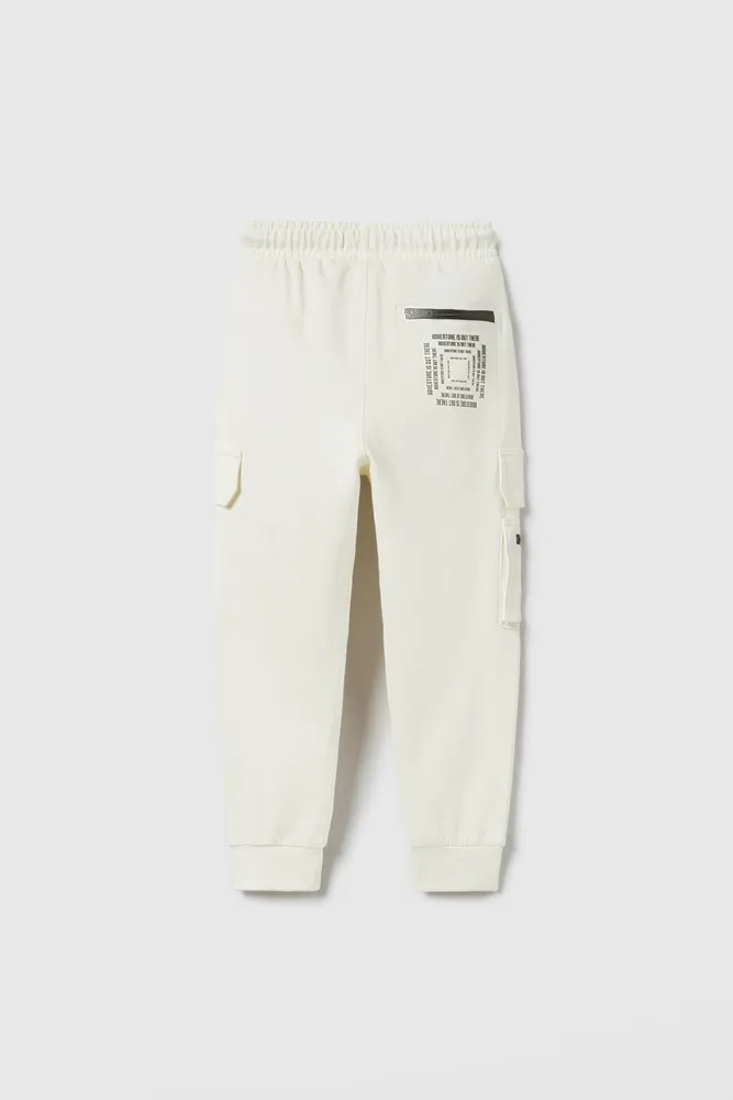 PLUSH PANTS WITH ZIPPERS