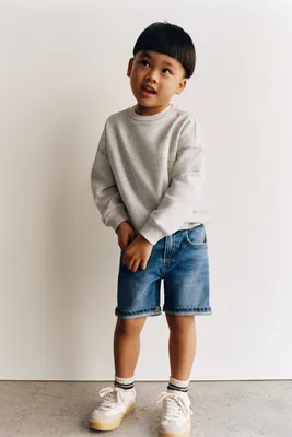 INDIGO REGULAR DENIM SHORTS