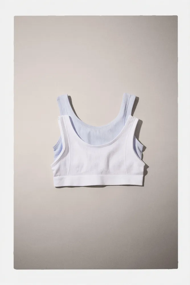 KIDS/ TWO PACK OF SEAMLESS BRALETTES