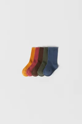 BABY/ FIVE-PACK OF COLORFUL SOCKS