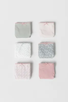 BABY/ SIX-PACK OF FLORAL PANTIES