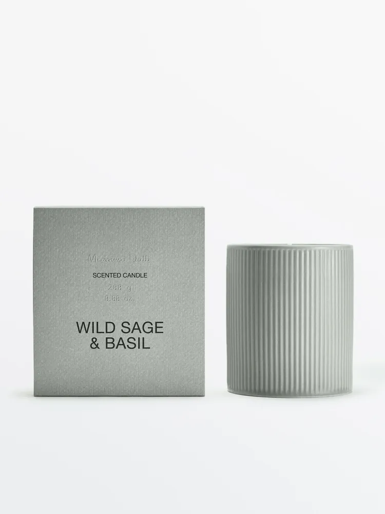 Wild Sage & Basil scented candle (280 g)