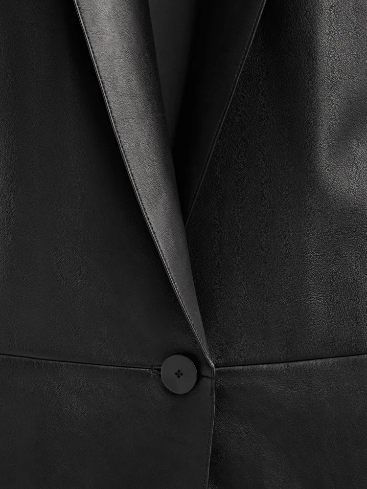 Nappa leather waistcoat