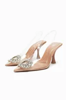 EMBELLISHED VINYL HEELED SHOES