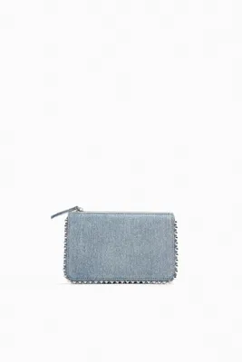 STUDDED CROSSBODY WALLET BAG