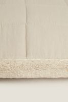 HOUSSE DE COUSSIN RÉVERSIBLE EFFET PEAU D’AGNEAU