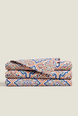 NAPPE LIN GÉOMÉTRIQUE X CABANA