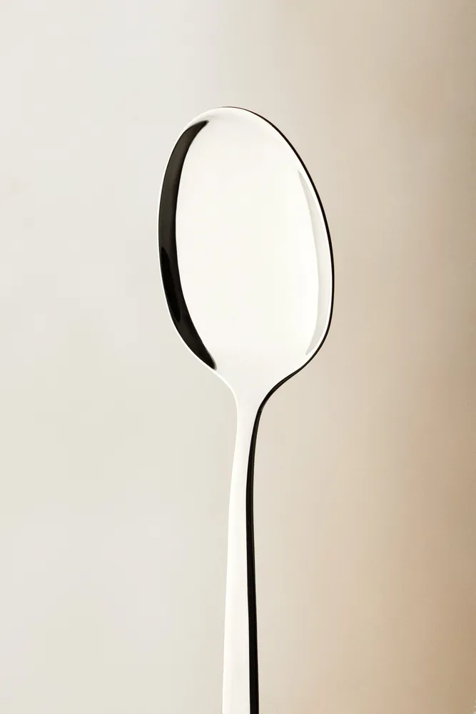 SERVING SPOON WITH EXTRA-FINE HANDLE