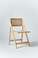 CHAISE PLIANTE BOIS ET ROTIN