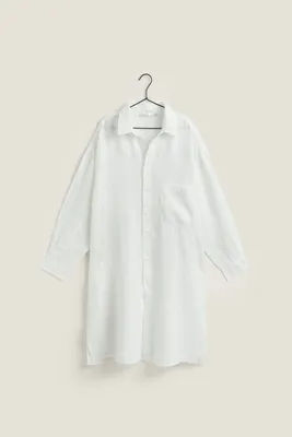 LINEN SHIRT DRESS