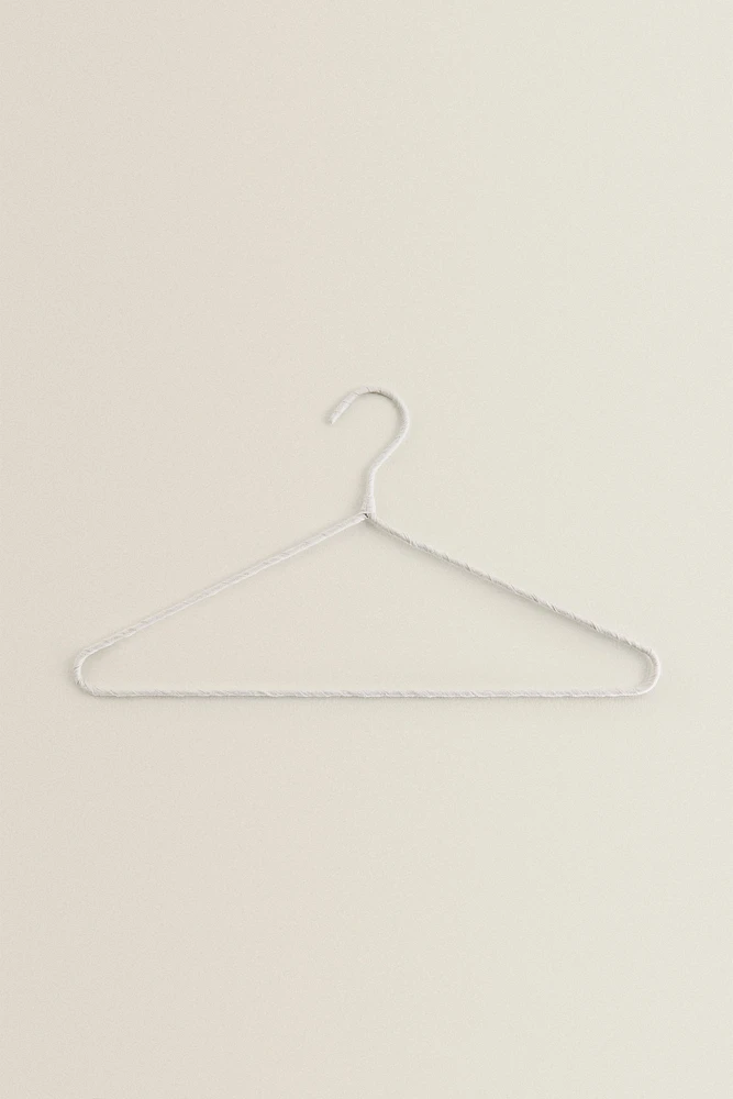 BEIGE COTTON AND LINEN HANGER (PACK OF 4)