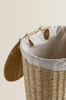 PANIER À LINGE AVEC TISSU INTÉRIEUR