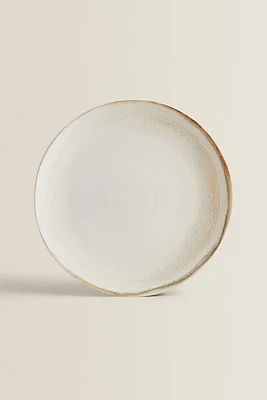 ROUND STONEWARE SERVING DISH