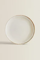 ROUND STONEWARE SERVING DISH