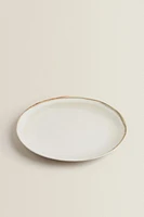 ROUND STONEWARE SERVING DISH