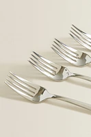 SET OF SHINY STEEL FORKS