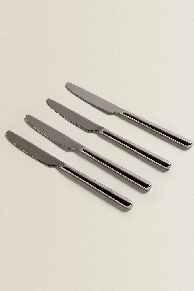 SET OF SHINY STEEL KNIVES (SET OF 4)