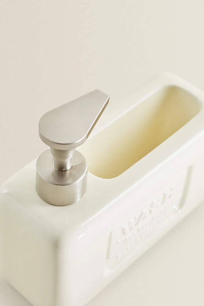 WASHING-UP LIQUID DISPENSER WITH CONTAINER