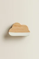 CLOUD WOODEN DOOR KNOB (PACK OF 2)