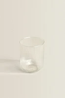 VERRE EN BOROSILICATE LIGNES EN RELIEF