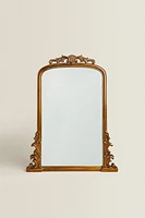 GOLDEN WOODEN WALL MIRROR