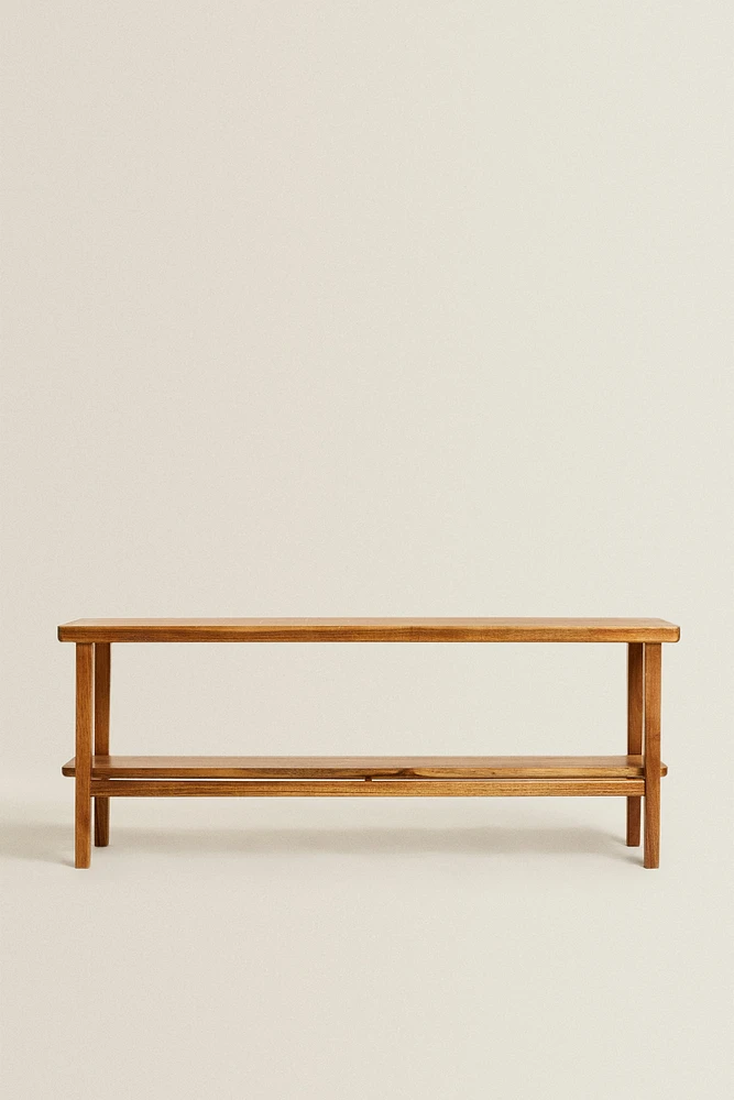 ACACIA WOOD DOUBLE BENCH