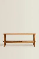 ACACIA WOOD DOUBLE BENCH