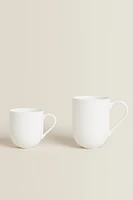 WHITE PORCELAIN MUG