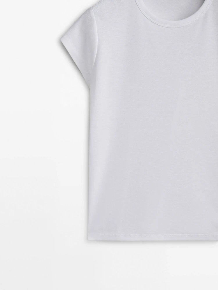 100% mercerised cotton T-shirt