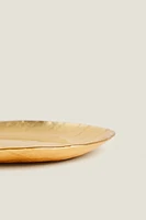 GOLDEN GLASS DESSERT PLATE