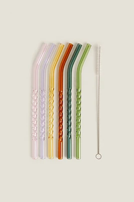 LOT PAILLES BOROSILICATE COLORÉES (LOT DE 6)