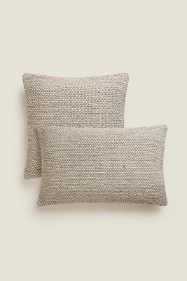 PLAITED THROW PILLOW COVER