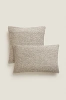 PLAITED THROW PILLOW COVER