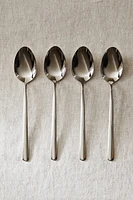 SET OF SHINY STEEL SPOONS