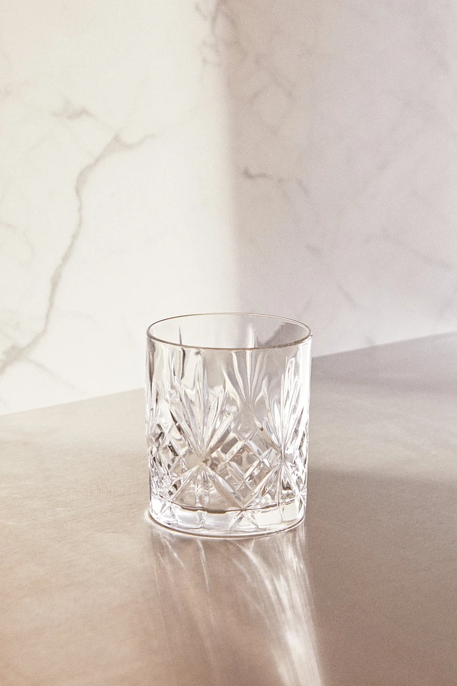 VERRE RELIEF CRISTALLIN