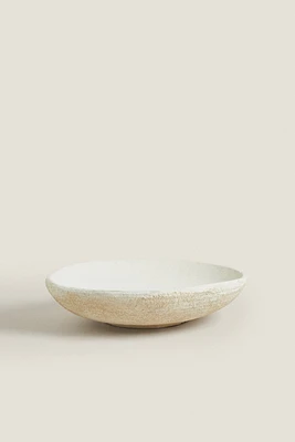 ROUGH-TEXTURE CERAMIC TRAY