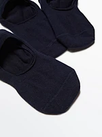 Lot 3 paires de socquettes invisibles en coton mélangé