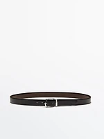 Reversible leather belt