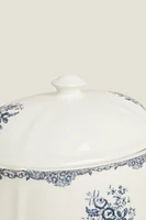 FLORAL EARTHENWARE TUREEN