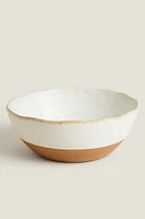 SALAD BOWL WITH RAISED DESIGN